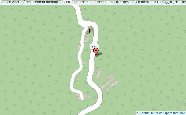 Ancien établissement thermal, actuellement usine de mise en bouteilles des eaux minérales à Rapaggio (2B)