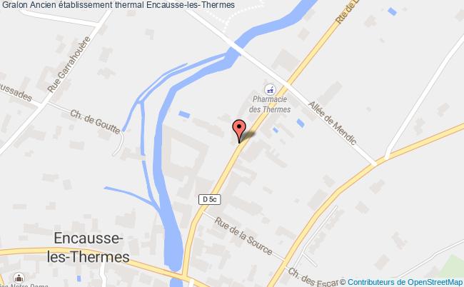 plan Ancien établissement Thermal Encausse-les-thermes Encausse-les-Thermes