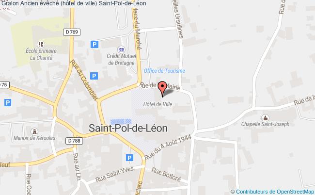 plan Ancien évêché (hôtel De Ville) Saint-pol-de-léon Saint-Pol-de-Léon