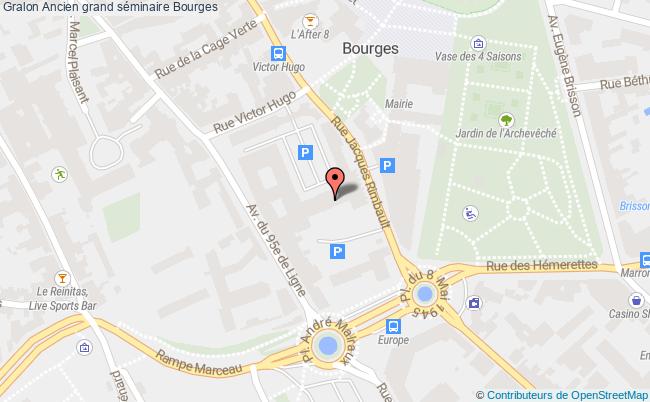 plan Ancien Grand Séminaire Bourges Bourges