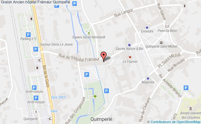 plan Ancien Hôpital Frémeur Quimperlé Quimperlé