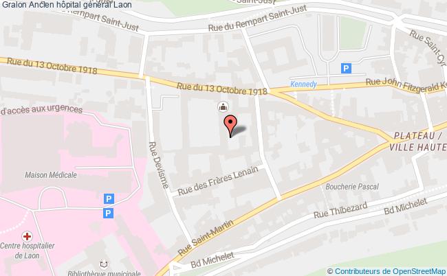 plan Ancien Hôpital Général Laon Laon