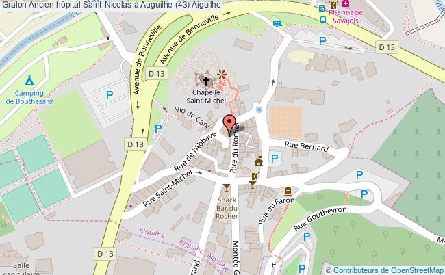 plan Ancien Hôpital Saint-nicolas à Auguilhe (43) Aiguilhe Aiguilhe
