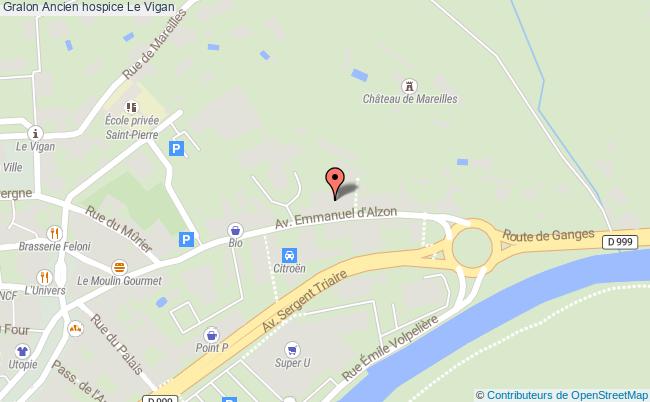 plan Ancien Hospice Le Vigan Le Vigan