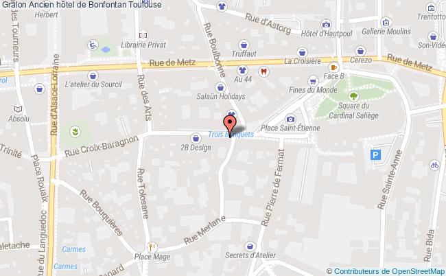plan Ancien Hôtel De Bonfontan Toulouse Toulouse