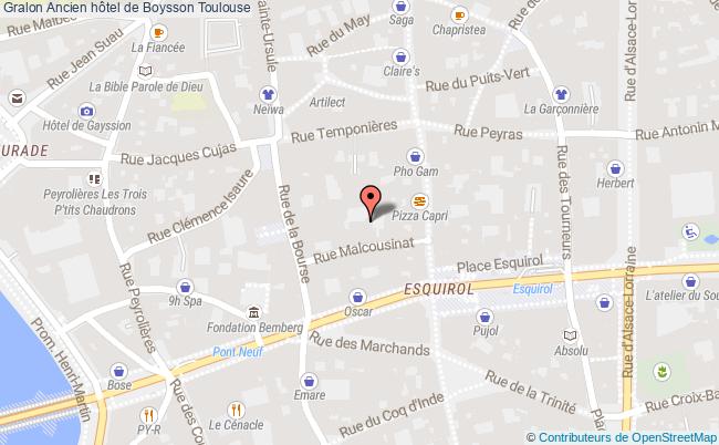 plan Ancien Hôtel De Boysson Toulouse Toulouse