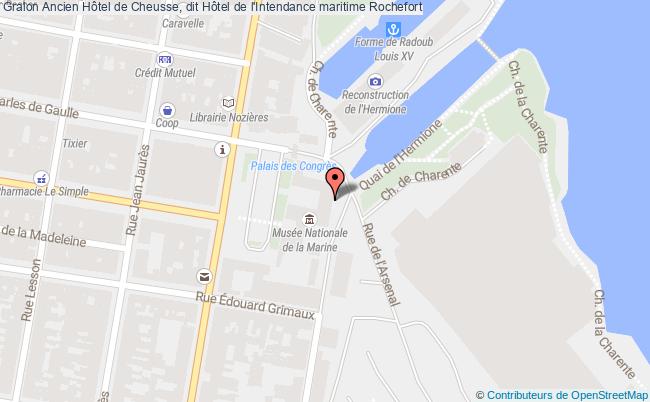 plan Ancien Hôtel De Cheusse, Dit Hôtel De L'intendance Maritime Rochefort Rochefort