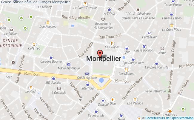 plan Ancien Hôtel De Ganges Montpellier Montpellier