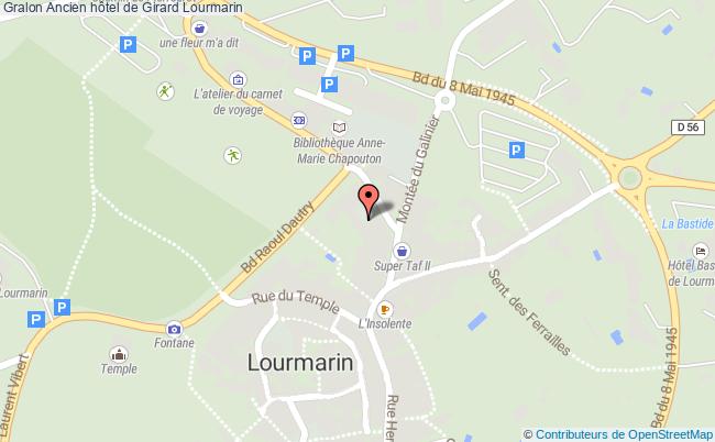 plan Ancien Hôtel De Girard Lourmarin Lourmarin