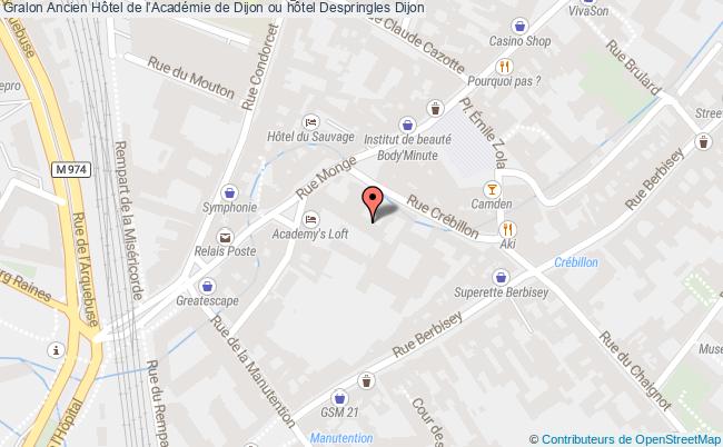 plan Ancien Hôtel De L'académie De Dijon Ou Hôtel Despringles Dijon Dijon