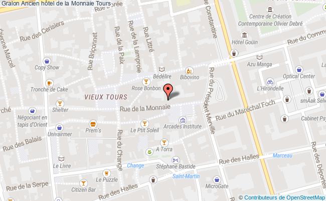 plan Ancien Hôtel De La Monnaie Tours Tours