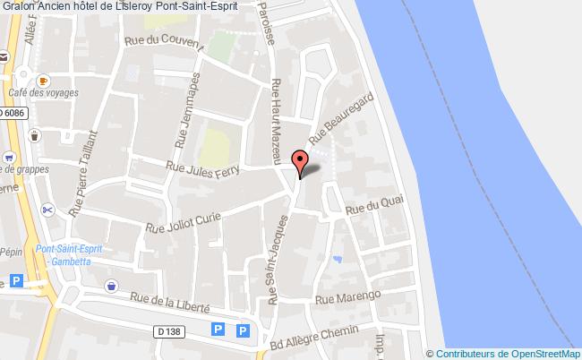 plan Ancien Hôtel De Lisleroy Pont-saint-esprit Pont-Saint-Esprit