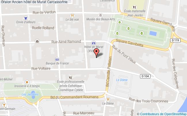 plan Ancien Hôtel De Murat Carcassonne Carcassonne