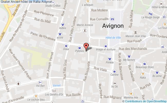 plan Ancien Hôtel De Ratta Avignon Avignon