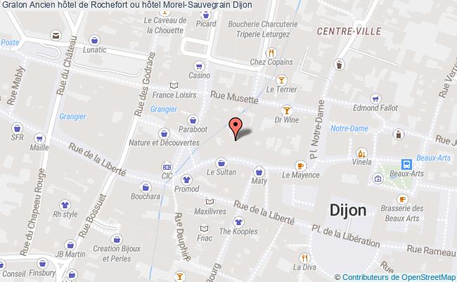 plan Ancien Hôtel De Rochefort Ou Hôtel Morel-sauvegrain Dijon Dijon