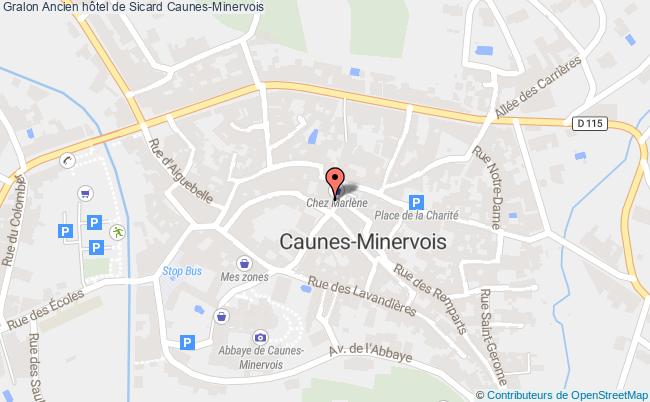 plan Ancien Hôtel De Sicard Caunes-minervois Caunes-Minervois