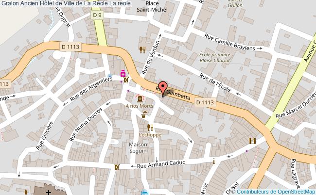 plan Ancien Hôtel De Ville De La Réole La Reole La reole