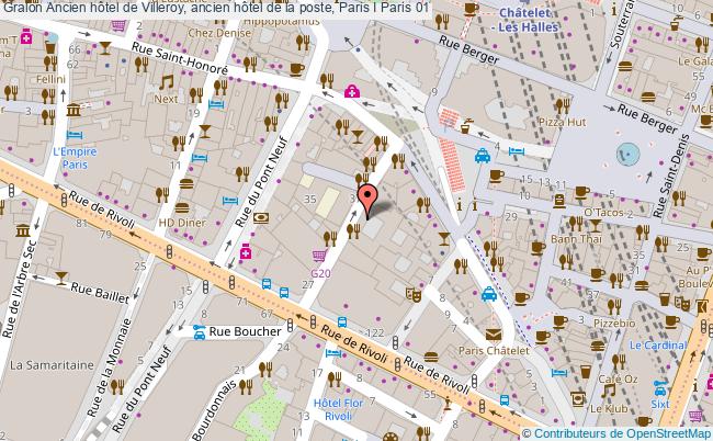 plan Ancien Hôtel De Villeroy, Ancien Hôtel De La Poste, Paris I Paris 01 Paris 01