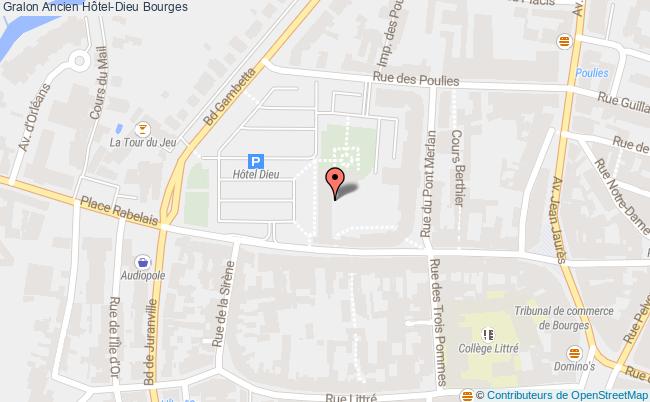 plan Ancien Hôtel-dieu Bourges Bourges