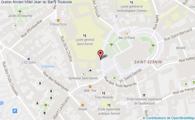 plan Ancien Hôtel Jean Du Barry Toulouse Toulouse