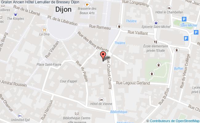 plan Ancien Hôtel Lemullier De Bressey Dijon Dijon