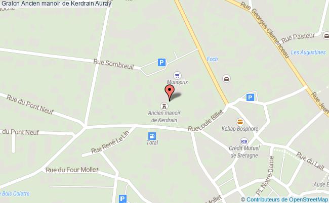 plan Ancien Manoir De Kerdrain Auray Auray