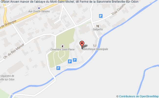 plan Ancien Manoir De L'abbaye Du Mont-saint-michel, Dit Ferme De La Baronnerie Bretteville-sur-odon Bretteville-sur-Odon