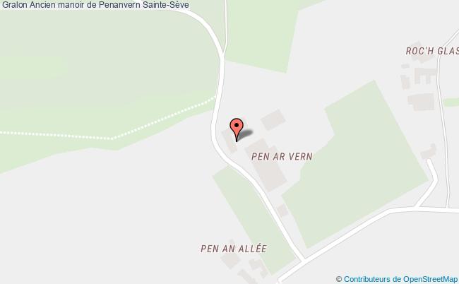 plan Ancien Manoir De Penanvern Sainte-sève Sainte-Sève