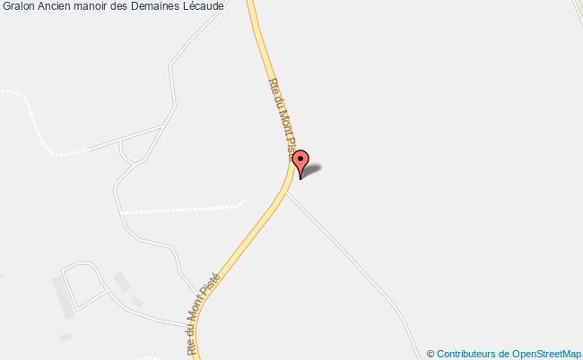 plan Ancien Manoir Des Demaines Lécaude Lécaude