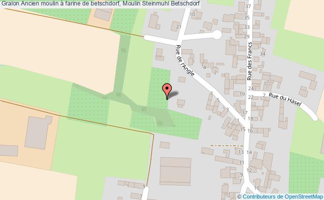 plan Ancien Moulin à Farine De Betschdorf, Moulin Steinmuhl Betschdorf Betschdorf