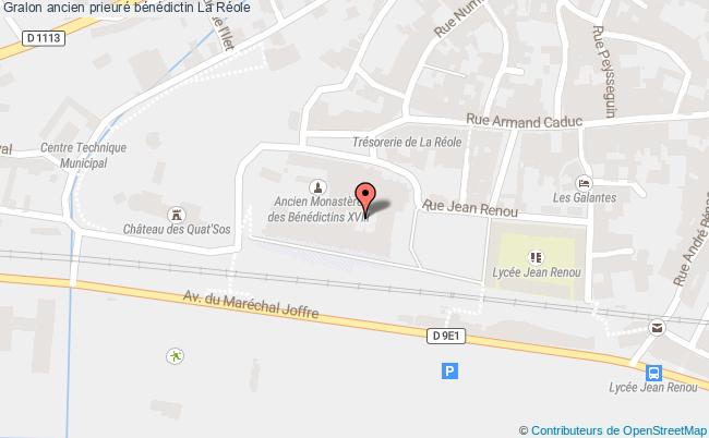 plan Ancien Prieuré Bénédictin La Réole La Réole