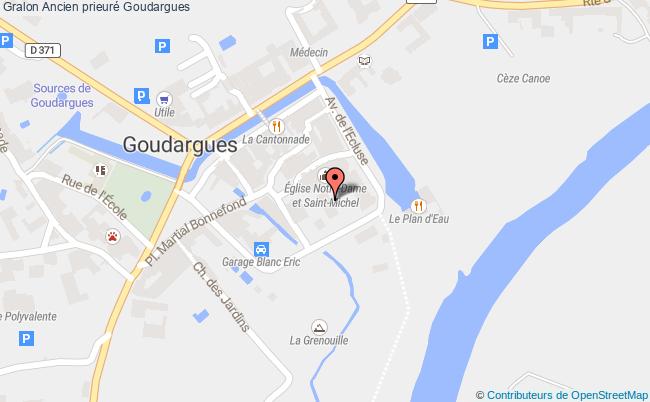 plan Ancien Prieuré Goudargues Goudargues