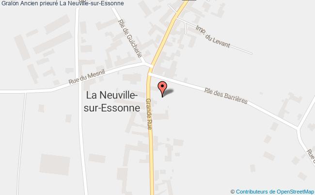 plan Ancien Prieuré La Neuville-sur-essonne La Neuville-sur-Essonne