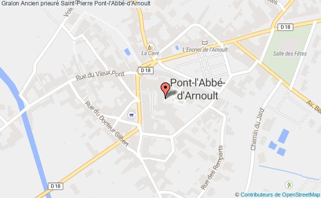 plan Ancien Prieuré Saint-pierre Pont-l'abbé-d'arnoult Pont-l'Abbé-d'Arnoult