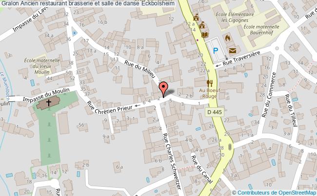 plan Ancien Restaurant Brasserie Et Salle De Danse Eckbolsheim Eckbolsheim