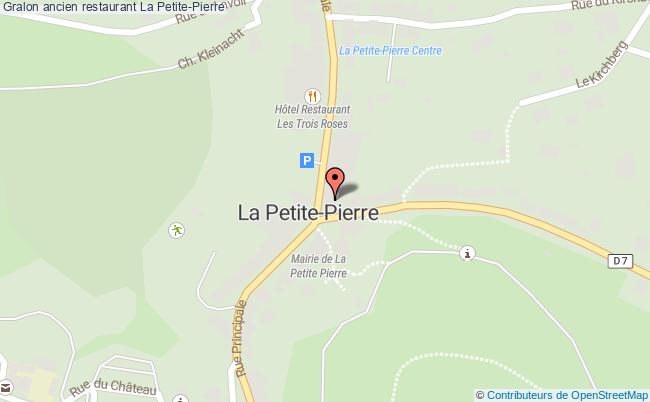 plan Ancien Restaurant La Petite-pierre La Petite-Pierre