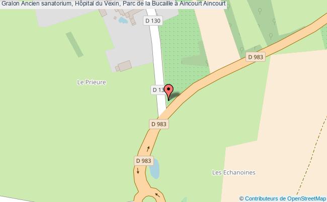 plan Ancien Sanatorium, Hôpital Du Vexin, Parc De La Bucaille à Aincourt Aincourt Aincourt