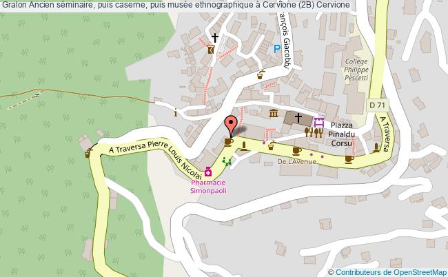 plan Ancien Séminaire, Puis Caserne, Puis Musée Ethnographique à Cervione (2b) Cervione Cervione