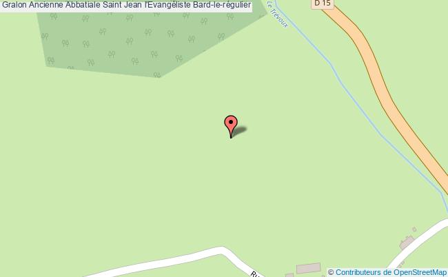 plan Ancienne Abbatiale Saint Jean L'evangéliste Bard-le-régulier Bard-le-régulier