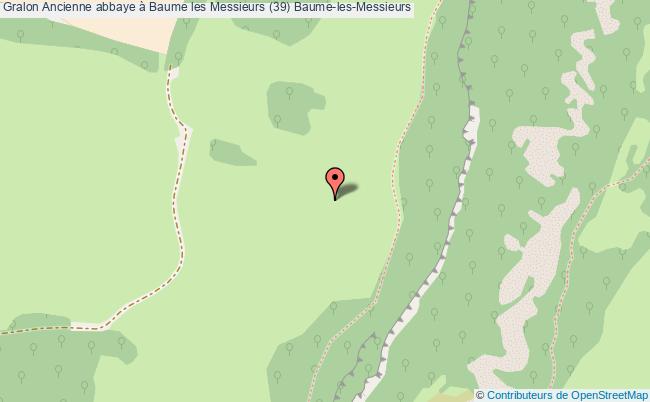 plan Ancienne Abbaye à Baume Les Messieurs (39) Baume-les-messieurs Baume-les-Messieurs