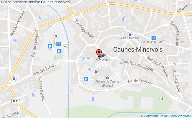 plan Ancienne Abbaye Caunes-minervois Caunes-Minervois