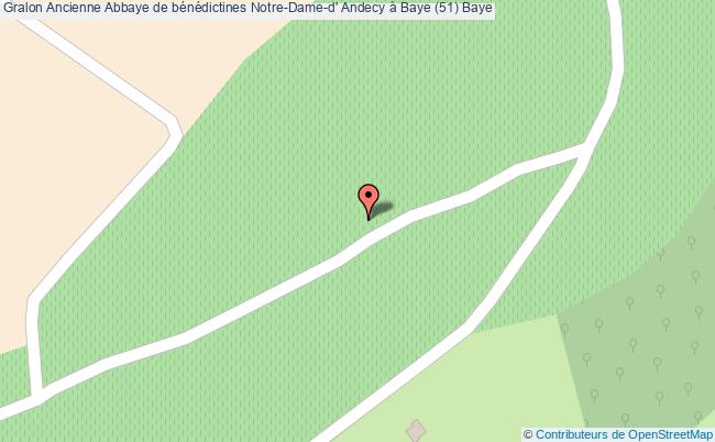 plan Ancienne Abbaye De Bénédictines Notre-dame-d' Andecy à Baye (51) Baye Baye