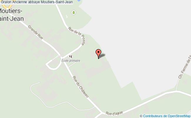 plan Ancienne Abbaye Moutiers-saint-jean Moutiers-Saint-Jean