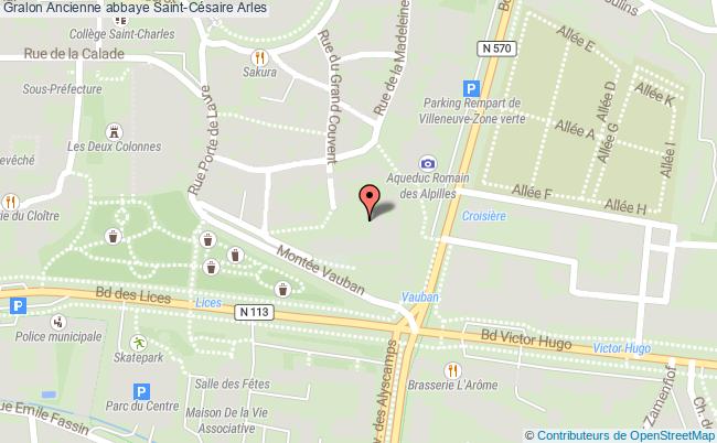 plan Ancienne Abbaye Saint-césaire Arles Arles