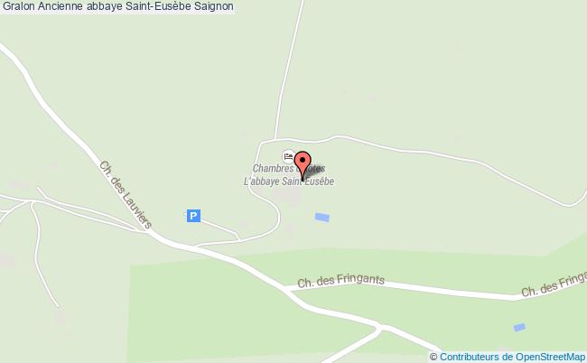 plan Ancienne Abbaye Saint-eusèbe Saignon Saignon