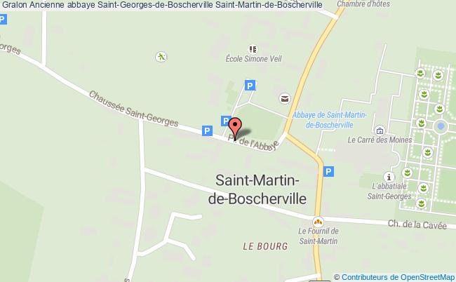 plan Ancienne Abbaye Saint-georges-de-boscherville Saint-martin-de-boscherville Saint-Martin-de-Boscherville
