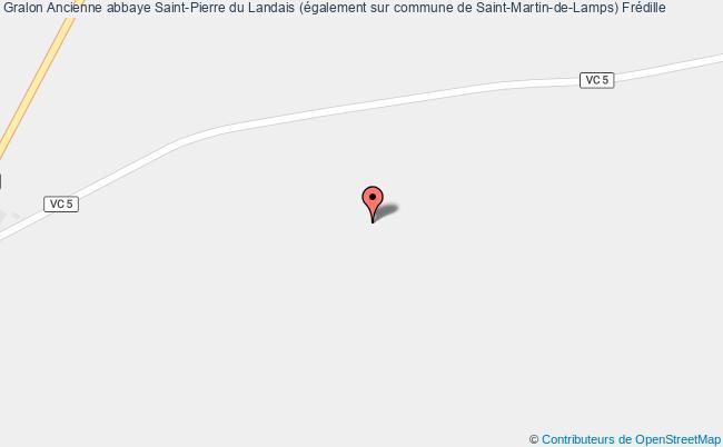 plan Ancienne Abbaye Saint-pierre Du Landais (également Sur Commune De Saint-martin-de-lamps) Frédille Frédille