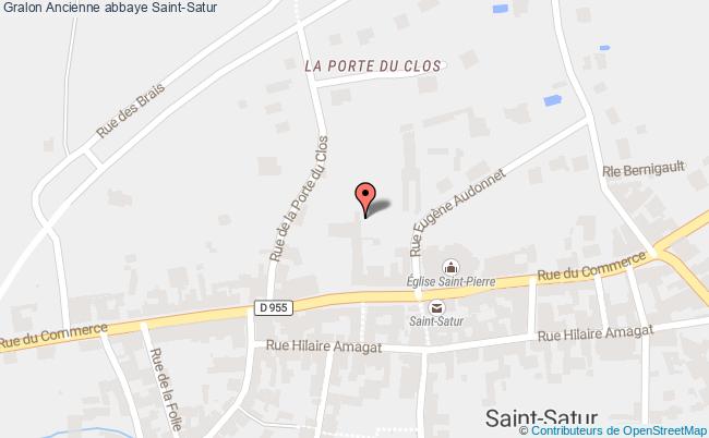 plan Ancienne Abbaye Saint-satur Saint-Satur