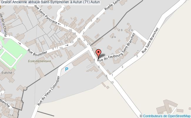 plan Ancienne Abbaye Saint-symphorien à Autun (71) Autun Autun