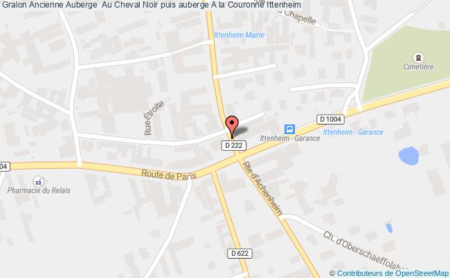 plan Ancienne Auberge  Au Cheval Noir Puis Auberge A La Couronne Ittenheim Ittenheim